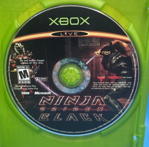 Ninja gaiden black - gaiden, (xbox